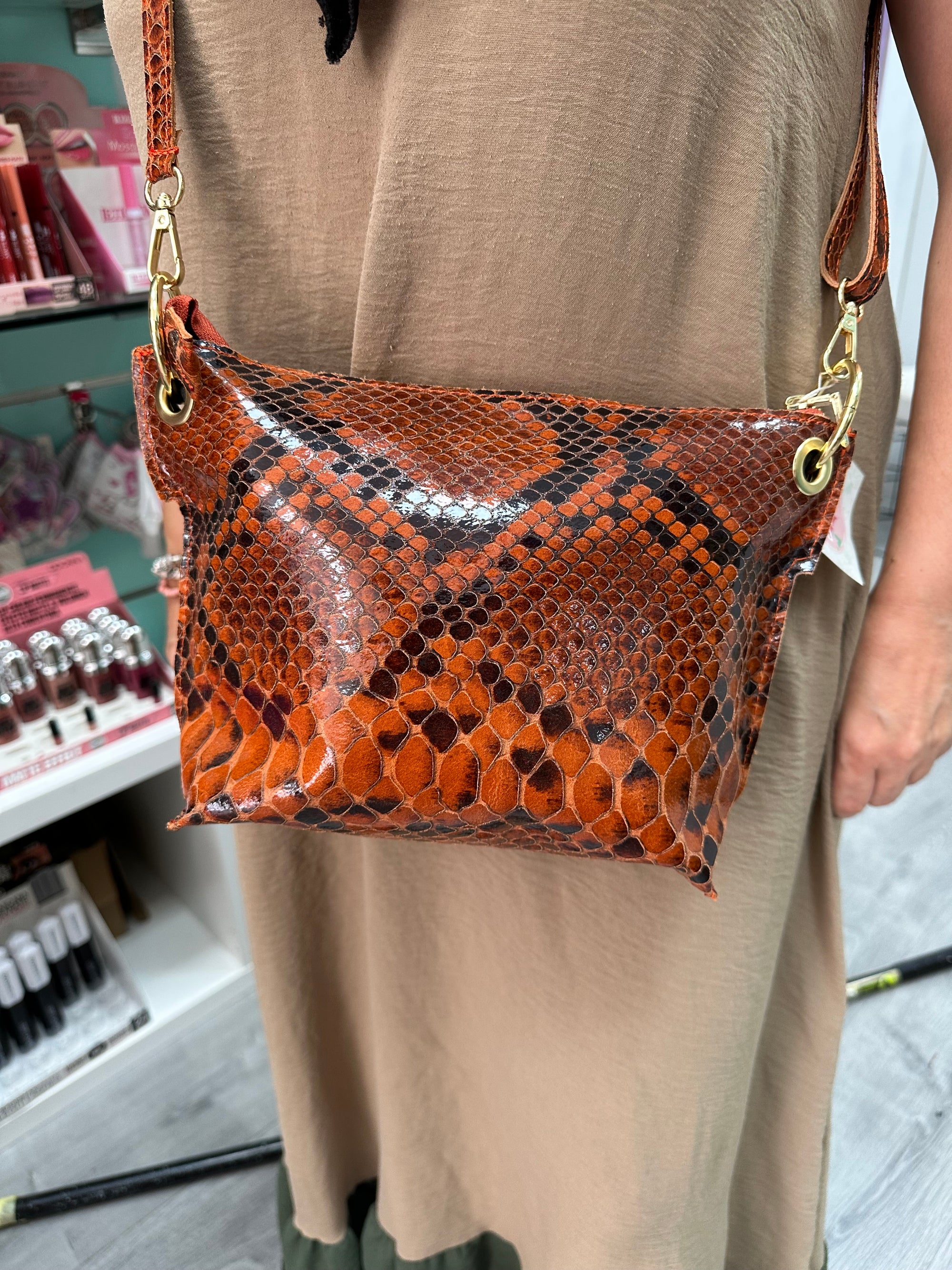 Bolso piel serpiente