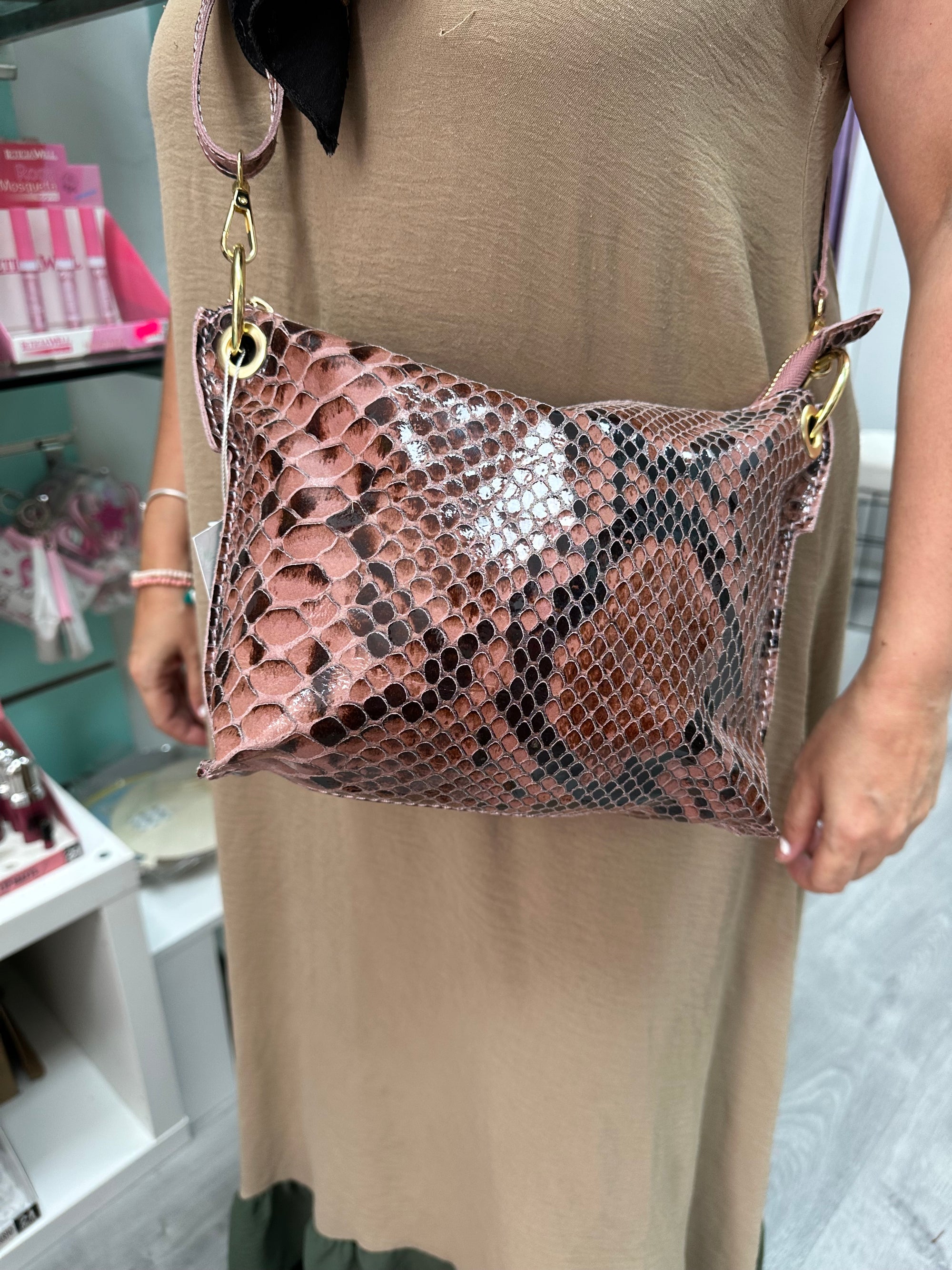 Bolso piel serpiente